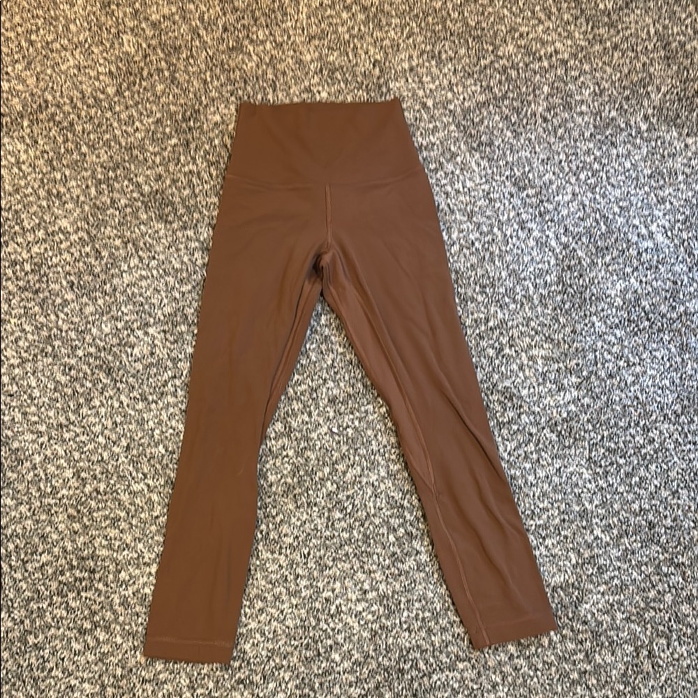 Brown High-Waisted Leggings